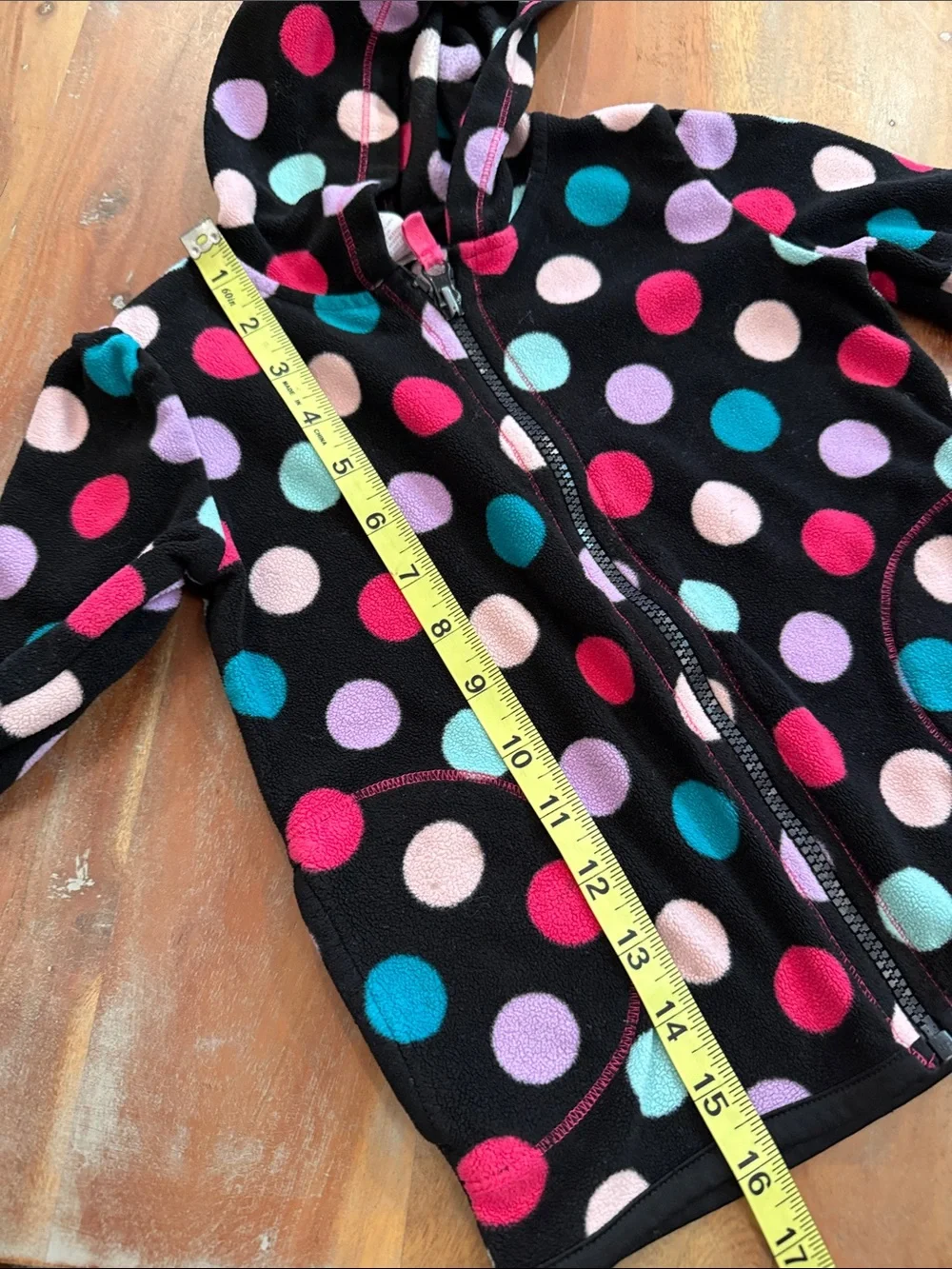 Circo 5T Girl Fleece Zip Up Hooded Jacket.  Gently worn.